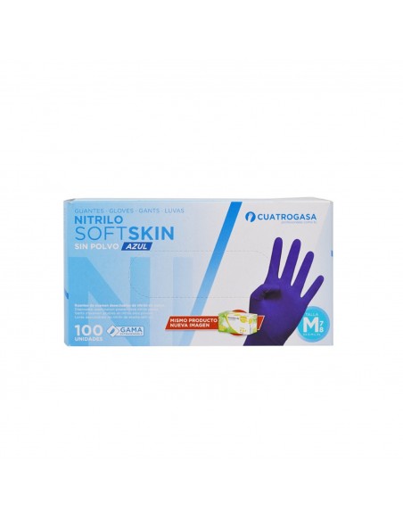 Uds De Guante De Nitrilo Azul Sin Polvo Soft Skin Formato Ahorro