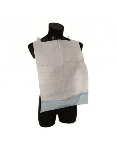 500 Uds Babero desechable con bolsillo  64 x 36 cm
