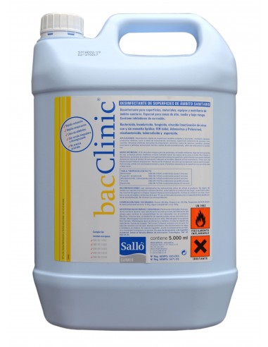 Desinfectante superficies BACCLINIC de ámbito clínico.5 l