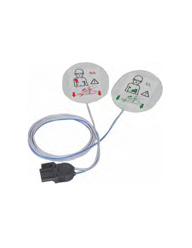 Electrodos pediátricos compatibles con Life Pack CR Plus