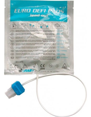 Electrodos pediatrico compatible con desfibrilador Nihon Kohden,Welch Allyn, Innomed,y Draeger.Radiopaco con cable fuera