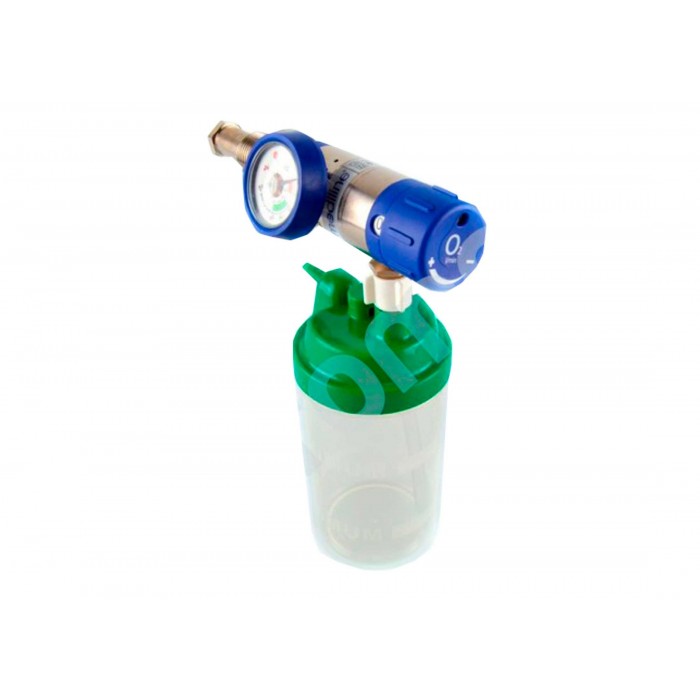 Caudalimetro botella oxigeno 0-15 l/m + vaso humidificador