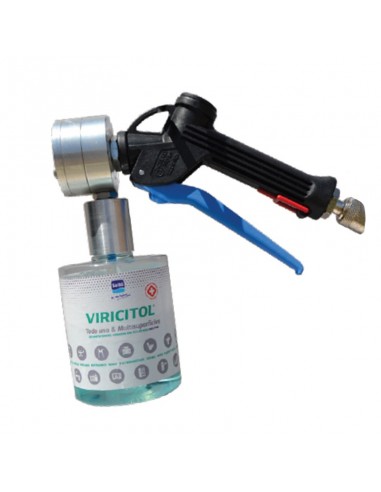 Desinfectante Viricitol Equipo de microatomización con pistola Sanifyer-Iberomed
