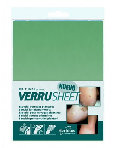 Verruga plantar Tratamiento Verrusheet Herbitas. Iberomed