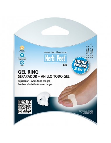 Separador de dedo + Anillo Gel Ring Herbifeet. Iberomed