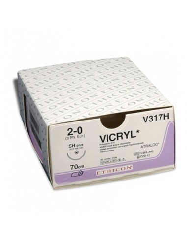 Sutura Safil Vicryl 2/0  V317H Caja 36 uds. Iberomed