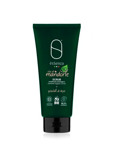 Exfoliante organico ESSENZA de almendras y gránulos de Açai