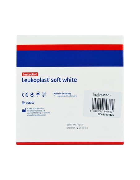 Aposito adhesivo Leukoplast Soft White de 6 cm x 5 metros. 3
