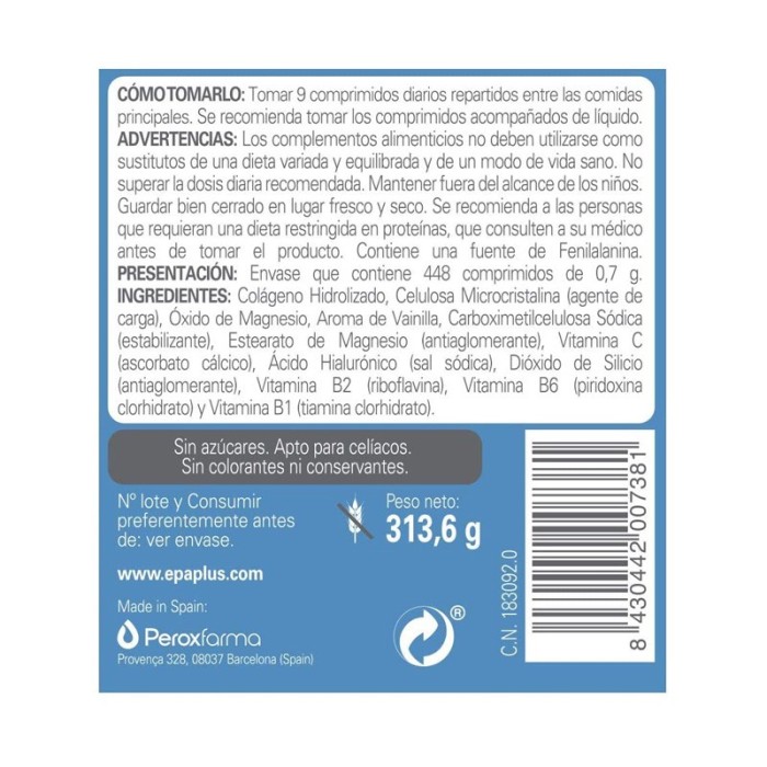 Epaplus Colágeno + Ácido Hialurónico +...