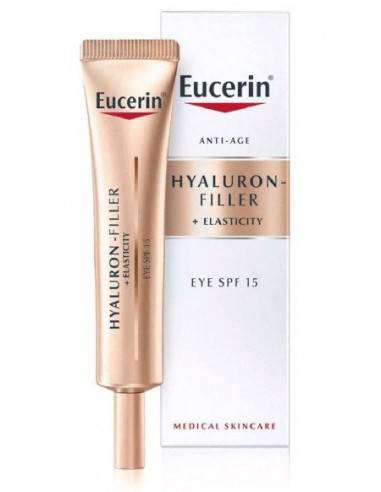 EUCERIN HYALURON-FILLER+ELASTICITY Contorno de ojos, 15 ml