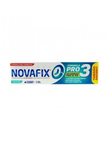 Novafix Pro 3 Crema adhesiva Frescor para prótesis. 70g.