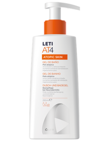 LetiAT4. Gel de baño para pieles atópicas. iBEROMED