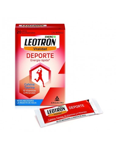 Leotron Deporte 20 sobres bucodispersables. Qenco.