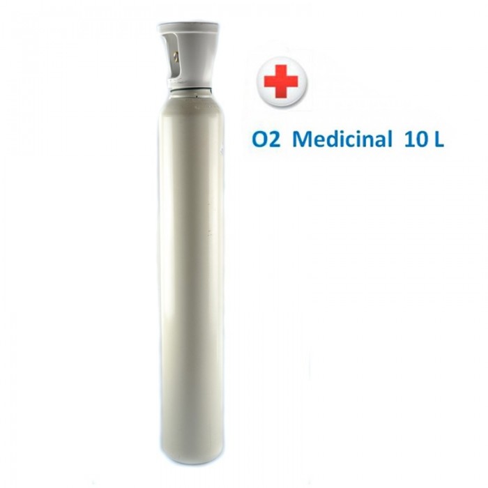 Botella de oxigeno medicinal de 10 litros