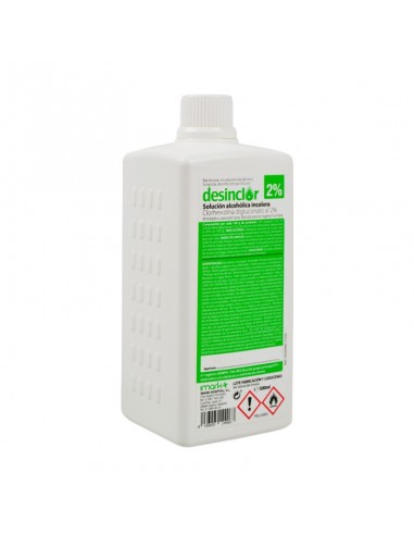 Desinclor. Solución Alcohólica Clorhexidina 2%. Incolora. 500 ml. Iberomed