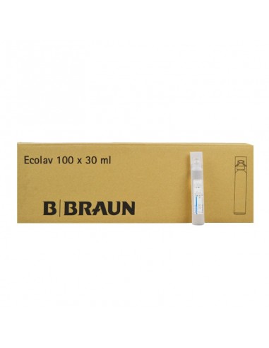 Caja 100 uds. 30 ml Suero Braun Fisiológico para irrigación en monodosis. Iberomed