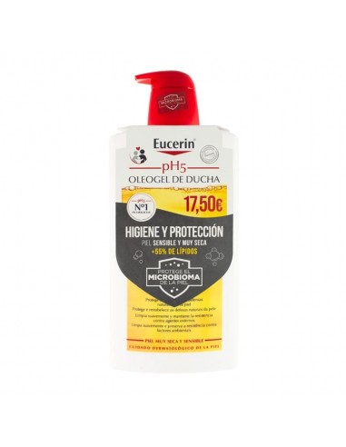 Eucerin. Oleogel ducha pH5. Envase Precio Especial. 1000 ml