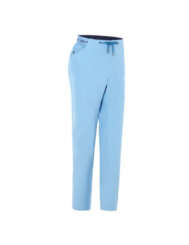 Pantalón sanitario con cintura elástica Regular Fit.  Color Azul.