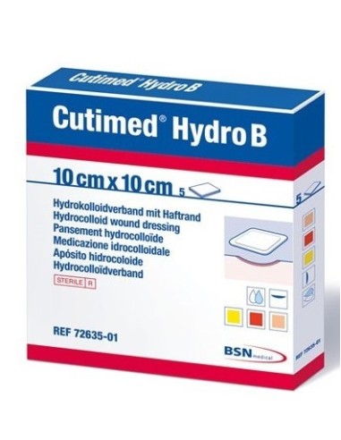 Apósito hidrocoloide para heridas Cutimed Hydro B 10x10cm-iberomed