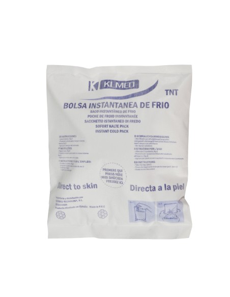 Bolsa instantánea de frio de TNT de aplicación directa a la piel. Iberomed