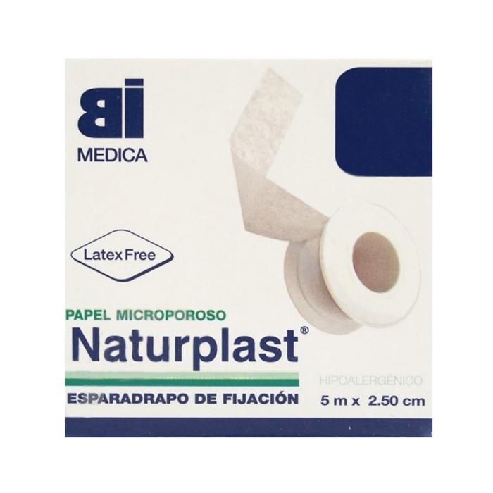 Naturplast Esparadrapo de Tela Blanca 5m x 2,5cm