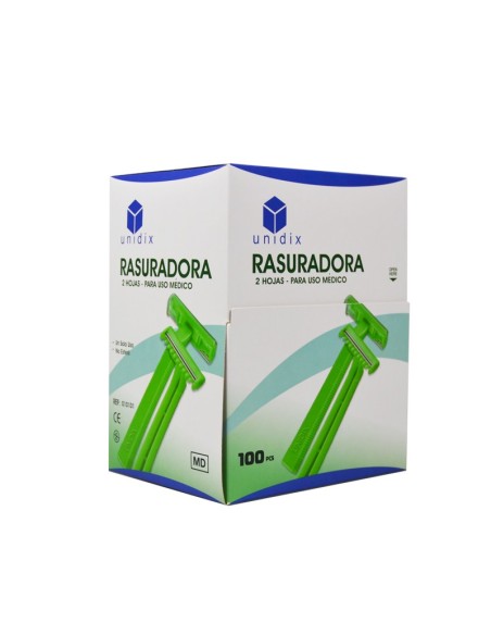 Rasuradora-cuchillas desechables caja de 100 unidades
 Hojas de rasuradora-2 hojas