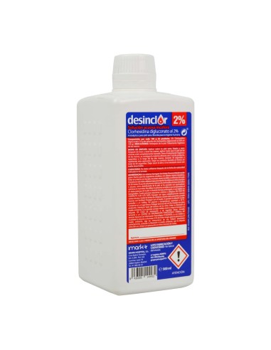 Desinclor. Solución Acuosa Clorhexidina 2%. Incolora. 500 ml