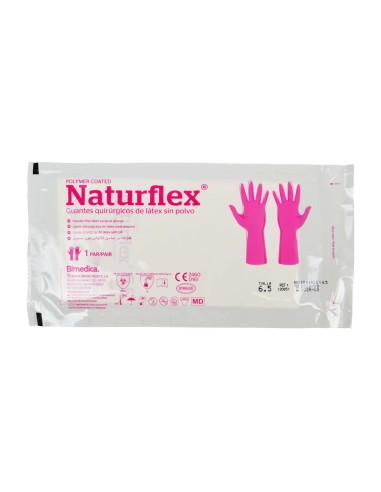 Guante quirúrgico estéril Naturflex latex SP talla 6.5 ( S )