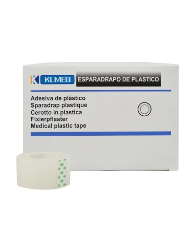 12 Uds. Esparadrapo plástico 2,5 cm x 9.1 m