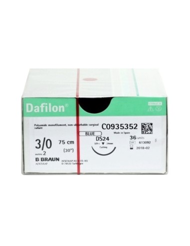 Sutura Dafilon (Nylon) 3/0. Braun. 1 unidad