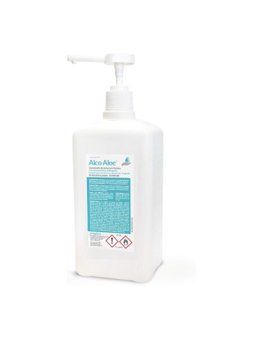 Alco Aloe. Gel hidroalcóholico antiséptico con dispensador.  500 ml