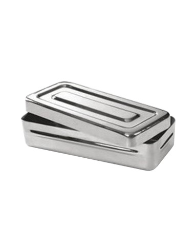 Caja de Disección con tapa. Inox 180x80x40 mm