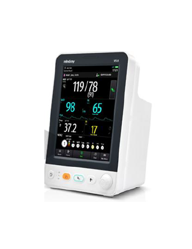 Monitor Mindray VS-8 con SpO2, NIBP, Wifi, multifunción  y sonda de temperatura axilar