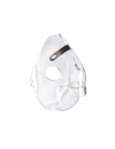 Mascarilla PVC compatible con nebulizador OMRON C28. Adulto.