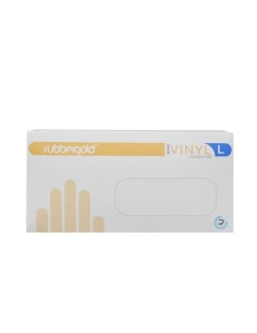 1000 Uds Guante de vinilo sin polvo Rubbergold,| Formato ahorro | Iberomed