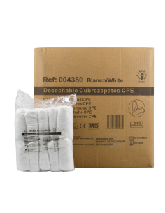 1000 Uds Cubrezapatos desechables | Polipropileno blanco | 35 gr. | Formato ahorro | Iberomed