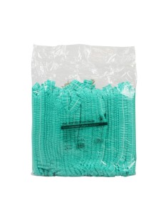 1000 Uds Gorro Desechable |Verde |TNT | Formato ahorro | Vestuario desechable| Iberomed