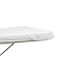 1Ud.Sábana ajustable |desechable  Blanca| TNT Plastificado. Medidas 95  X 220 cm. | Iberomed