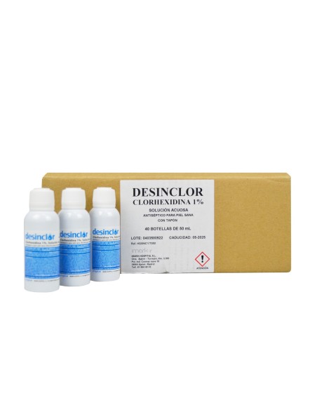 40 Uds Clorhexidina acuosa Desinclor 1% | Formato ahorro | Iberomed