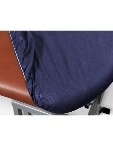 5 Uds. Sabanilla desechable azul ajustable 25 g. camilla 95 cm x 220 cm. | Iberomed
