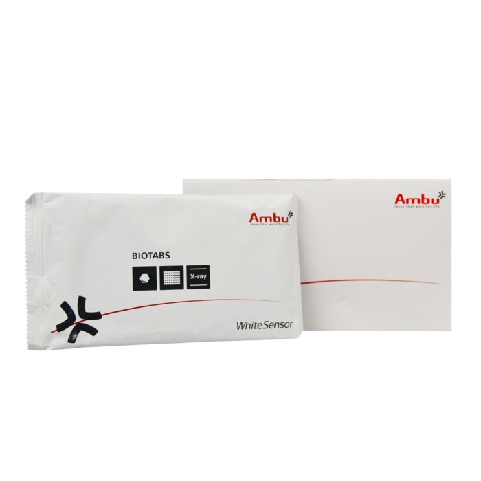 500 Uds. Electrodos AMBU tipo lengüeta para ECG.