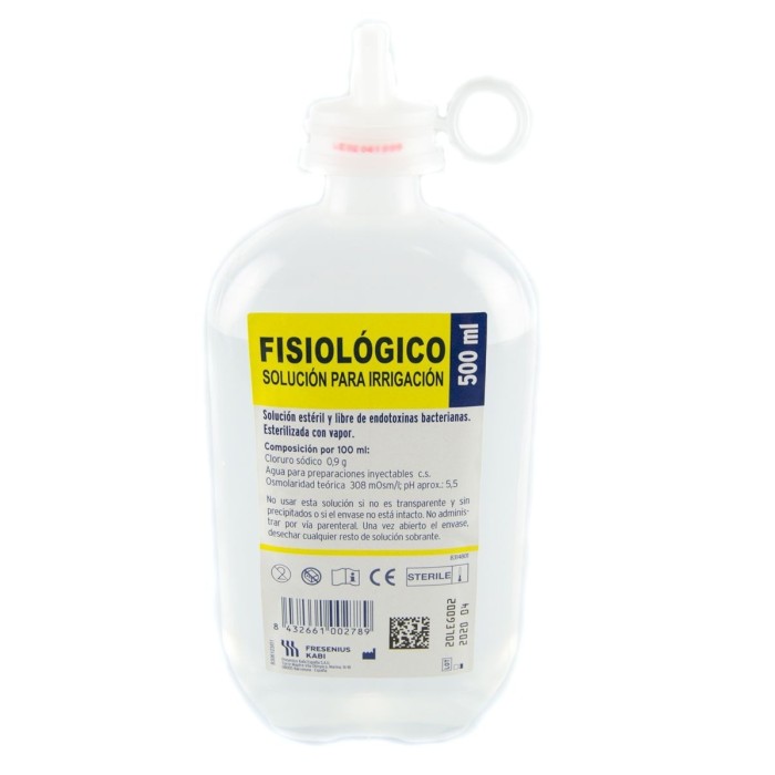 500 ml Suero Fisiológico para Irrigación Kabipac
