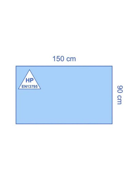 56 Uds Paño quirúrgico estéril tamaño 90 x 150cm | Formato ahorro | Iberomed
