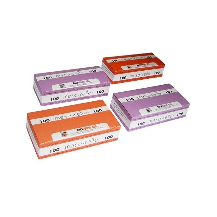 Aguja MESOTERAPIA 31 G 0,26 x 4 mm.Caja 100 uds