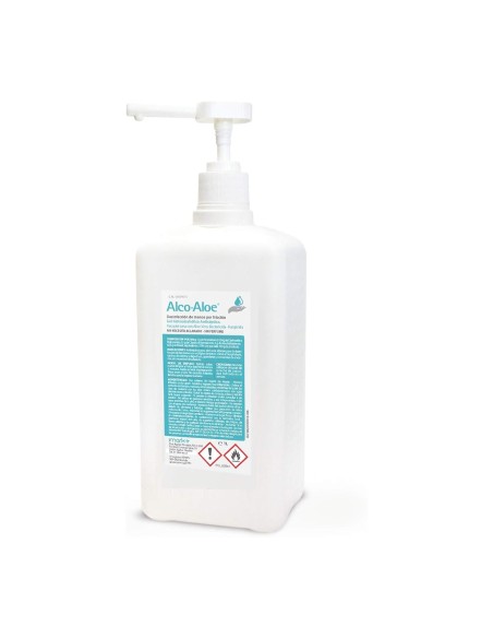 Alco Aloe. Gel hidroalcóholico antiséptico con dispensador.  500 ml | Iberomed