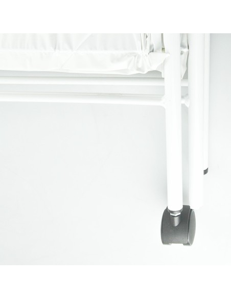 Biombo tres cuerpos  esmaltado blanco | Iberomed