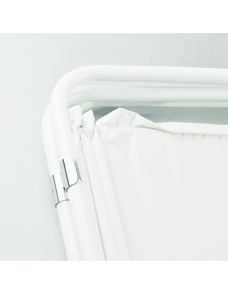 Biombo tres cuerpos  esmaltado blanco | Iberomed