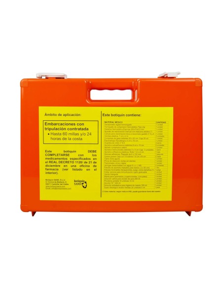 Botiquin naval tipo C hasta 60 millas | Iberomed