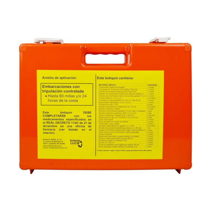 Botiquin naval tipo C hasta 60 millas