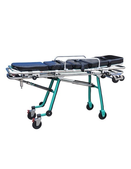Camilla de transporte para ambulancia con colchón y plegado automático | Iberomed